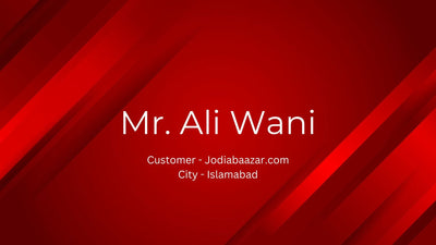 Voice of Customer - Ali Wani | Jodiabaazar.com