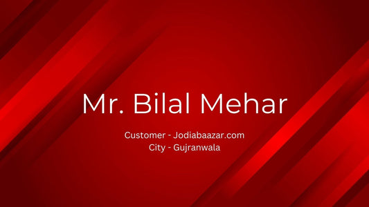 Voice Of Customer - Mr. Bilal Mehar | Jodiabaazar.com