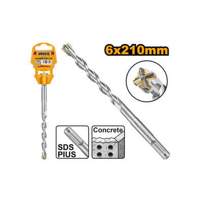 INGCO -  SDS plus hammer drill 6*210mm DBH1210603C