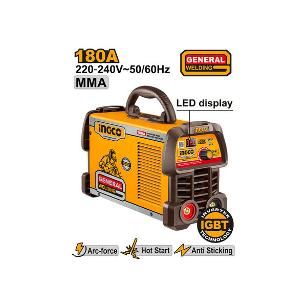INGCO -  Inverter MMA welding machine 77v ING-MMA18059