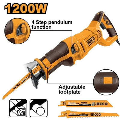 INGCO -  Reciprocating saw 1200w RS12001
