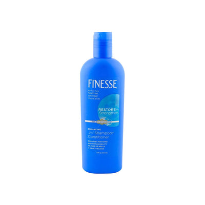 Finesse - Restore + Strengthen - Enhancing - 2 In 1 Shampoo And Conditioner - 15 oz (443ML)