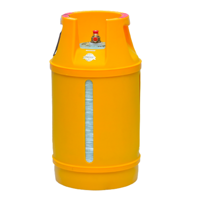 WAA technologies - Global - LPG Composite Cylinder - 10Kg - 22mm - Lemon Yellow