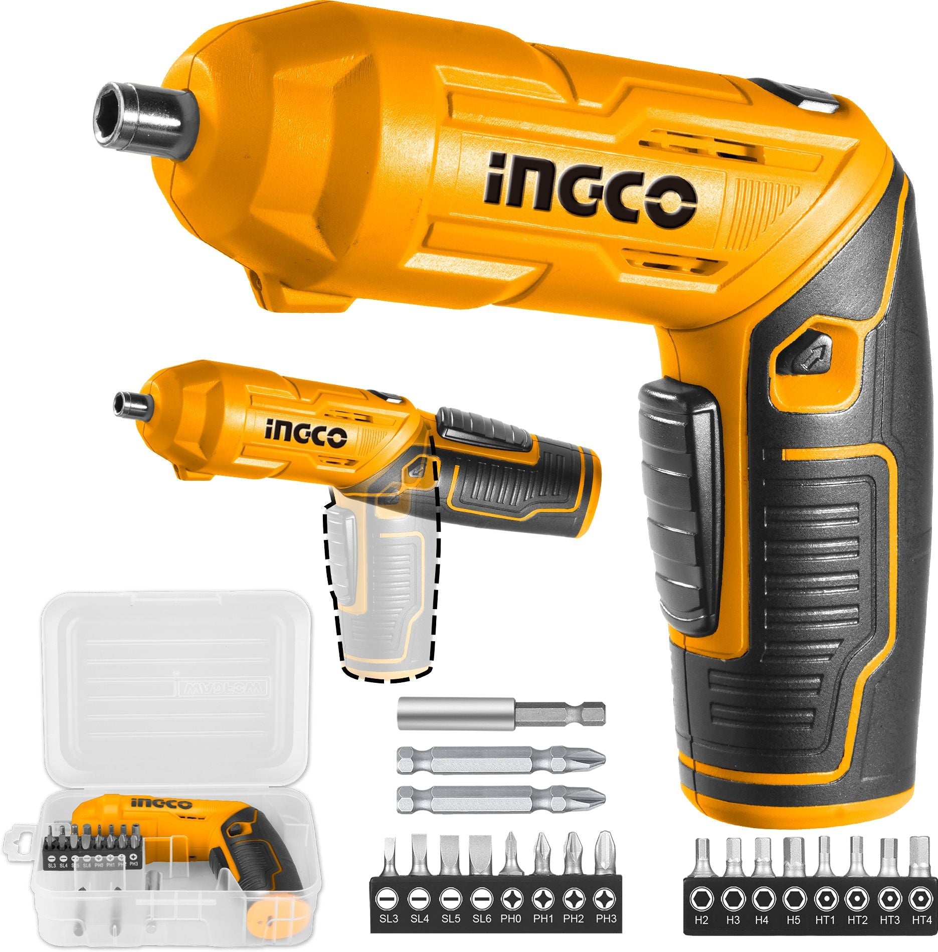 INGCO -  Cordless screwdriver 4v CSDLI0442