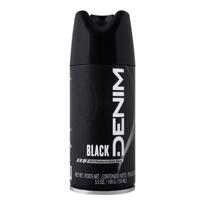 DENIM - BLACK - 24H Deodorant Body Spray - 150ml