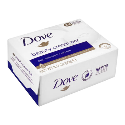 Dove Soap - White, Deep Moisture For Soft Skin - Beauty Bar - 90g - Indonesia