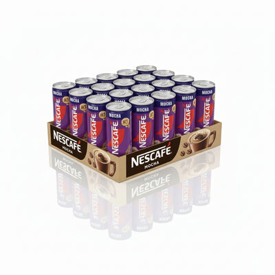NESCAFE - MOCHA - Milk Coffee Drink - 24 Cans Pack - Each Can 240ml