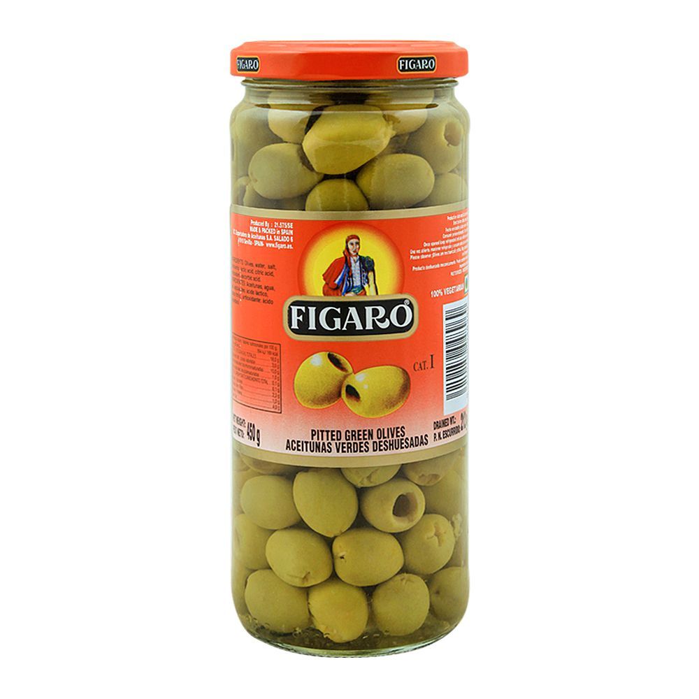 Figaro - Pitted - Green Olives - 450 g