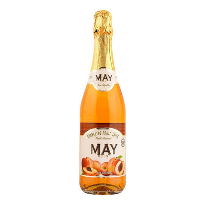 May Gold - Sparkling Fruit Juice - Peach Juice - 750 ML
