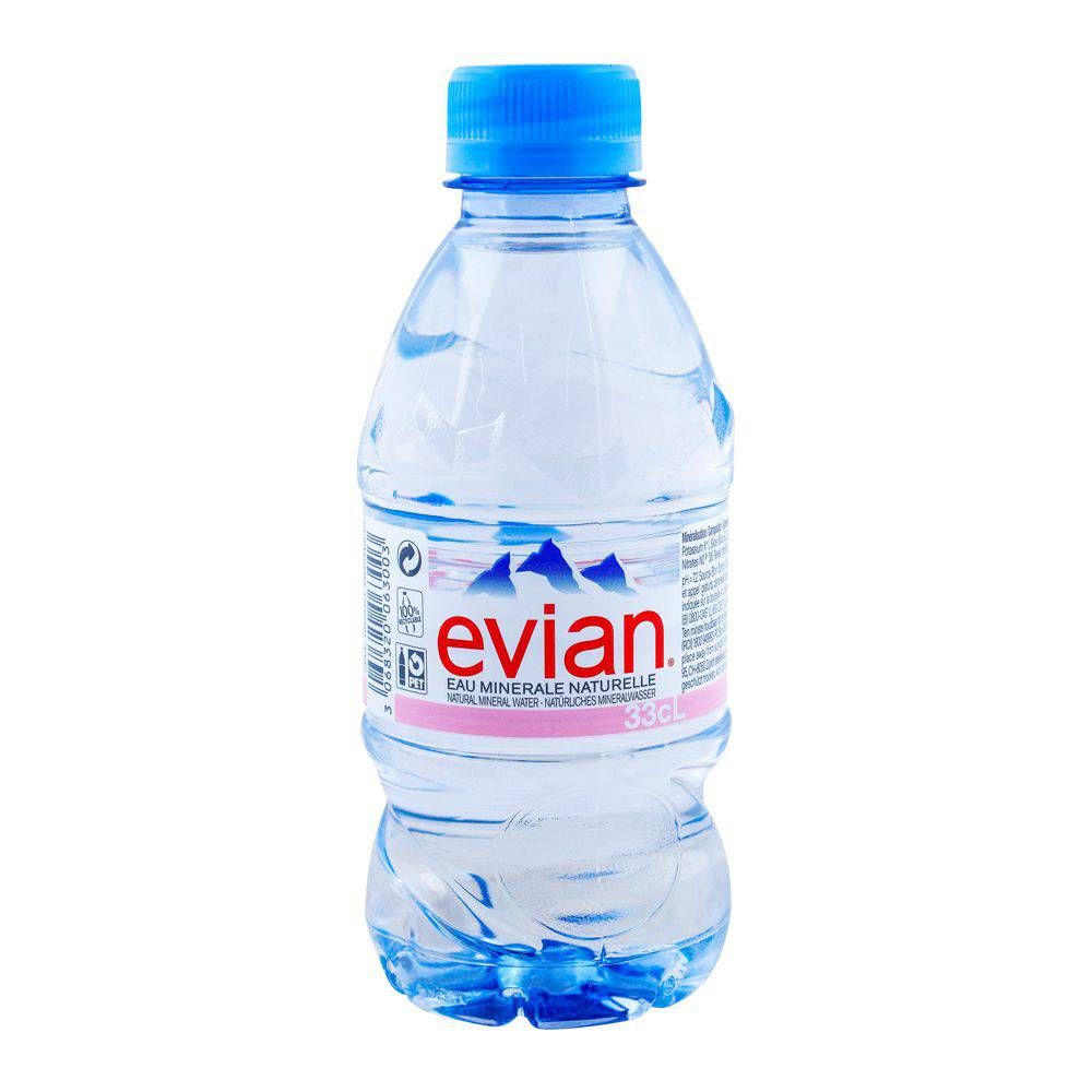 Evian - Natural Spring Water - 330 ml X24 - Plastic Bottles