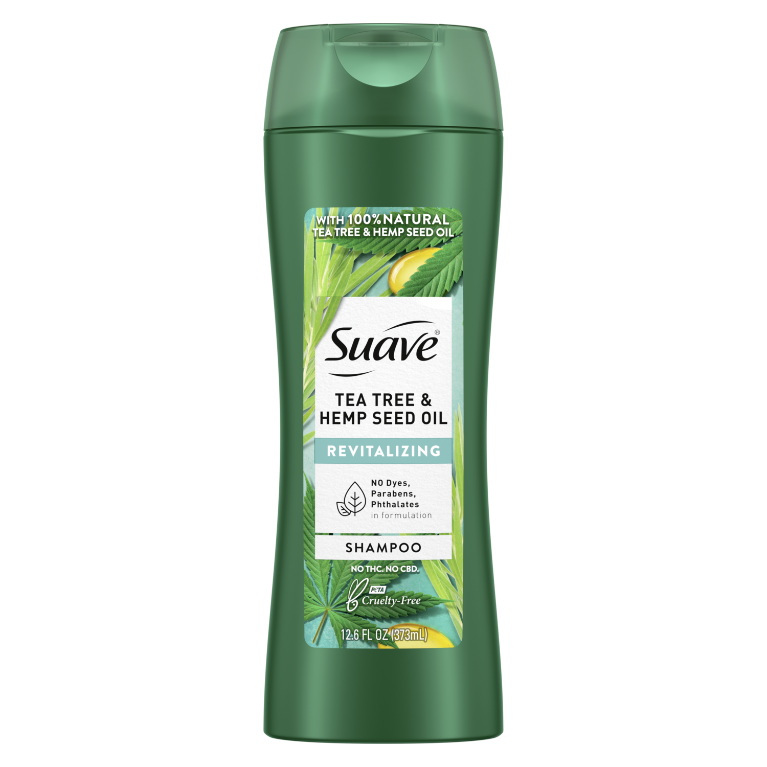 Suave - Tea Tree & Hemp Seed Oil - Revitalizing Shampoo - 443ml