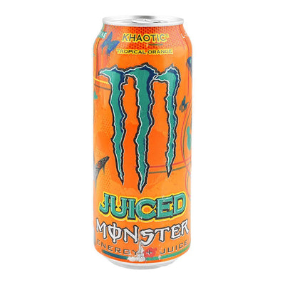 MONSTER ENERGY DRINK - Khaotic - TROPICAL ORANGE - Flavoured Drink - Zero Sugar - 465ml - 12 Each