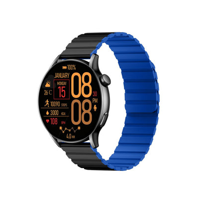 Glorimi - Smart Watch M2 Max - Dual Strap Black/Blue | Jodiabaazar.com