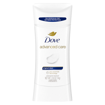 Dove - Advanced Care - Original Clean - Antiperspirant - Deodorant Stick - 2.60 oz (76gm) | Jodiabaazar.com