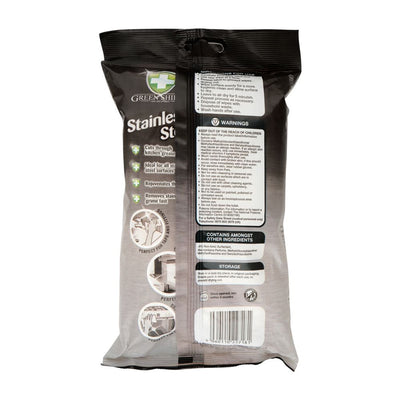 Greenshield - Stainless Steel Wipes - Home Care - Surface Wipes - 70's (Case: 12x70) - Bulk Case Polish & Clean