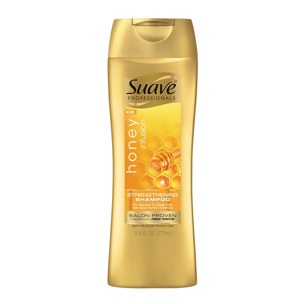 Suave - Honey Infusion - Strengthening Shampoo - For Normal To Weak Hair - 373ml