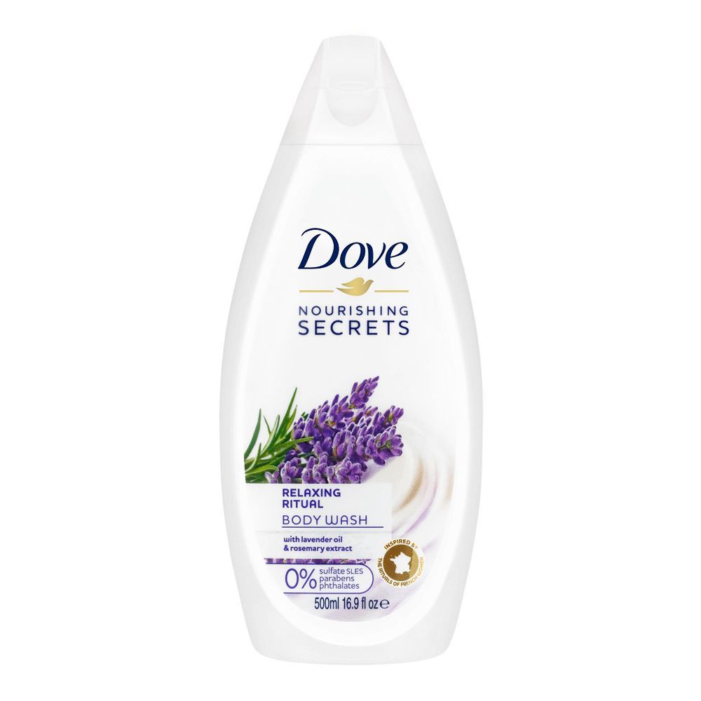 Dove - Relaxing Ritual - Body Wash - With Lavender Oil & Rosemary Extracts - 500 ml