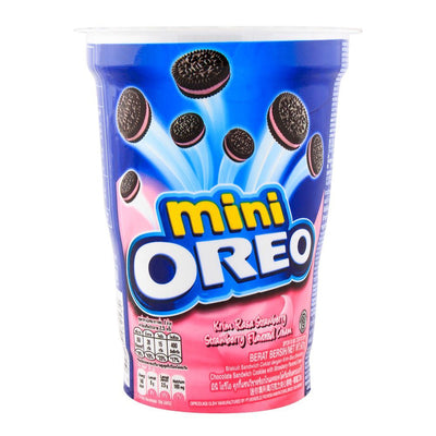 Oreo - Mini Cookies - Strawberry Cup - 67gm - 24 Pcs