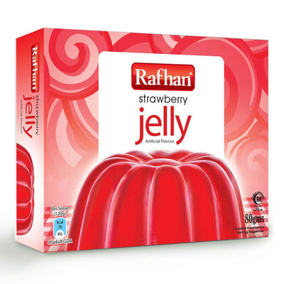 Rafhan - Strawberry Jelly Powder - 80g - Pack of 6