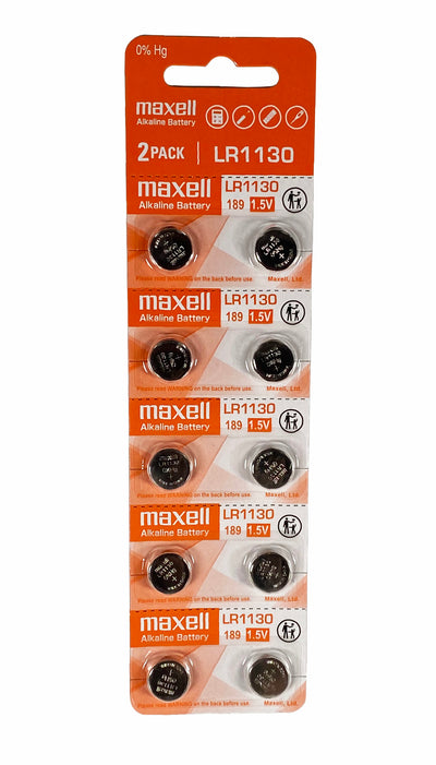 Maxell - LR1130 - 1.5V - Cell Battery - 10 Batteries