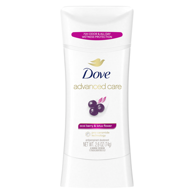 Dove - Advanced Care - Acai Berry & Lotus Flower - Antiperspirant Stick - 2.60 oz (76gm)
 | Jodiabaazar.com