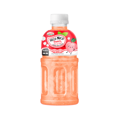 Nico Nico - Peach Juice With Nata De Coco - 300Ml - Pack of 24