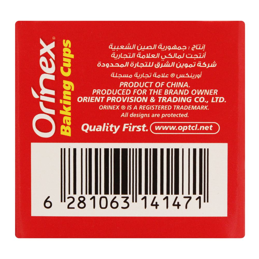 Orinex - Baking Cups Traditional - Baking - Paper Liners - 100-Pack - Classic Fluted Design