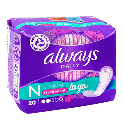 Always - DAILY - Sanitary Panty Liners - 20 Count