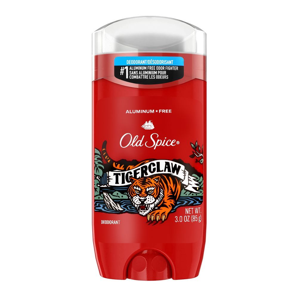 Old Spice - Tiger Claw - Aluminum Free - Deodorant Stick, For Men - 85g
