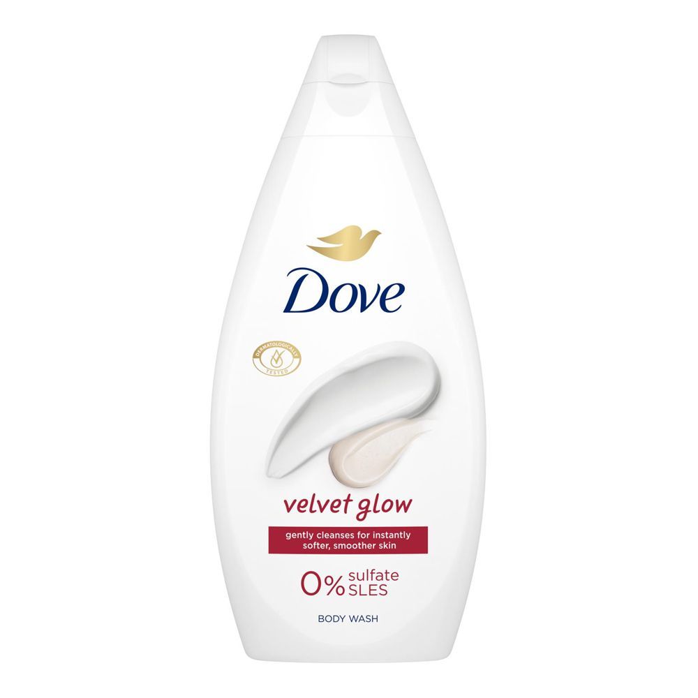 Dove - Velvet Glow - Body Wash - For Softer, Smoother Skin - 0% Sulfate - 450ml