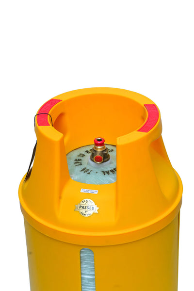 WAA technologies - Global - LPG Composite Cylinder - 10Kg - 22mm - Lemon Yellow