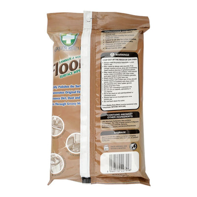 Greenshield - Laminate & Wood Floor Wipes - Home Care - Surface Wipes - 24's (Case: 12x24) - Bulk Case Hardwood Finish
