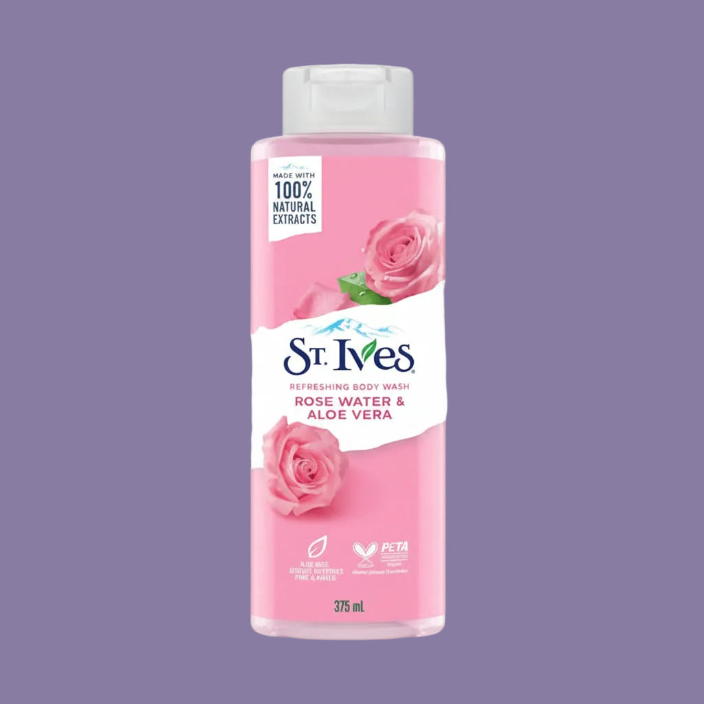 ST. Ives - BODY WASH - ROSE WATER & ALOE VERA - 450ml
