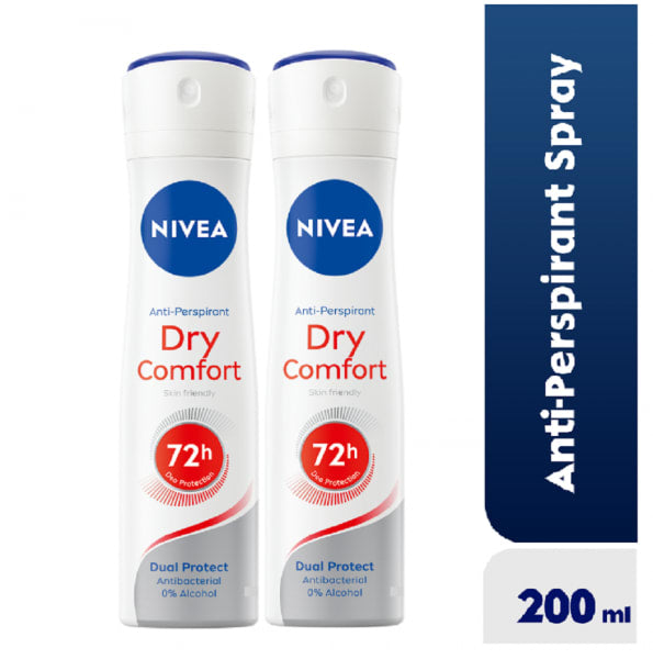 Nivea - Dry Comfort - 72H - For Women - Deodorant - Spray - 200 ML