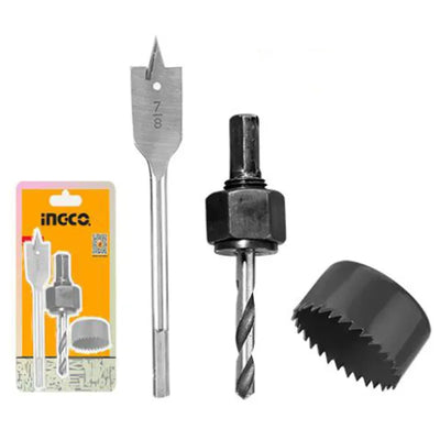 INGCO -  3Pcs lock installation hole saw set  AKHS302