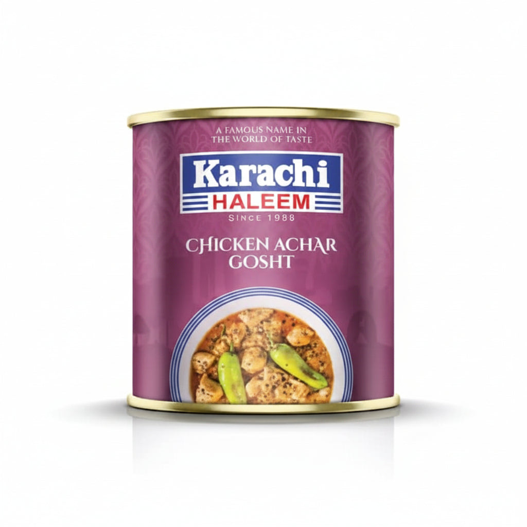 Karachi Haleem - CHICKEN ACHAR GOSHT- Tin Pack 435gm