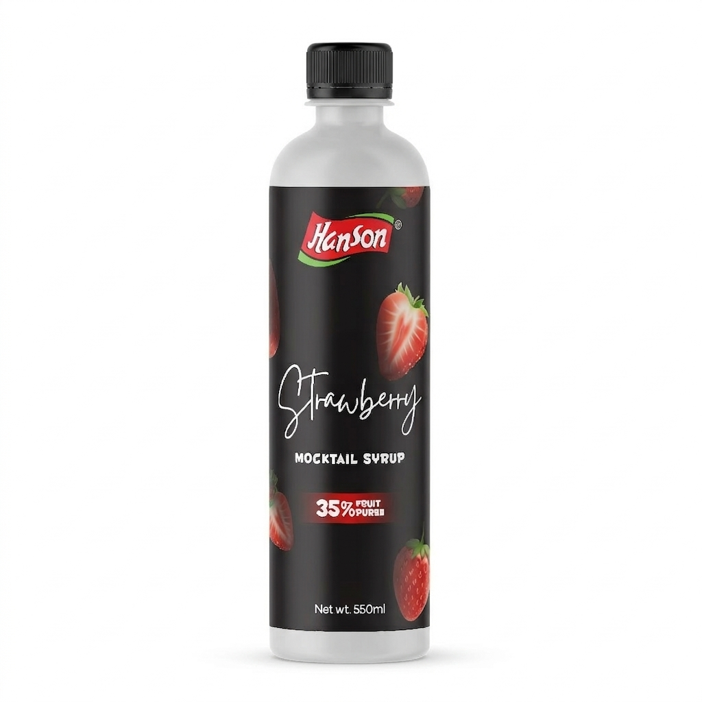 Hanson - STRAWBERRY SYRUP - 550ml