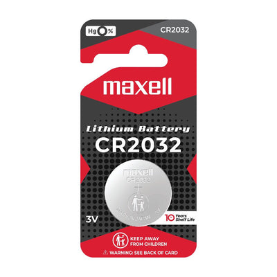Maxell - CR2032 CR 2032 3V Lithium Button Cell Battery Battery