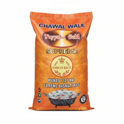 BASMATI RICE - CHAWAL WALE - TAYYABA GOLD - 25kg Bag