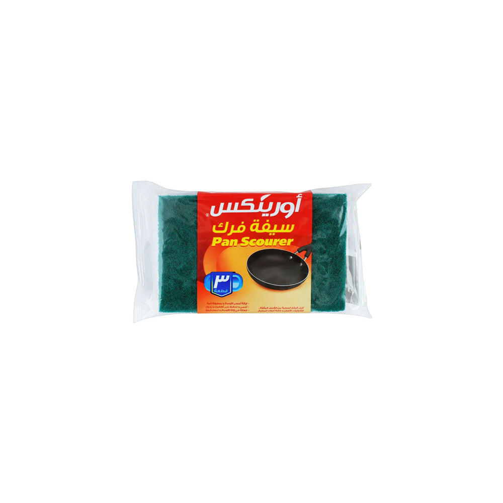 Orinex - Pan Scourer - Cleaning - Wire / Mesh Pad - 3-Pack - Tough Grease Scouring