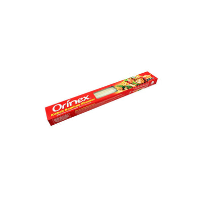 Orinex - Kabab Bamboo Skewer Flat - BBQ Disposables - Wide Wooden Sticks - 24-Pack (35cm x 9mm) - Flat Structure Stops Food Spinning
