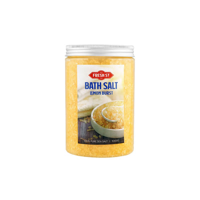 Fresh St - Lemon Burst Bath Salt - Personal Care - Bath Salt - 1000g - Energizing Citrus Blend