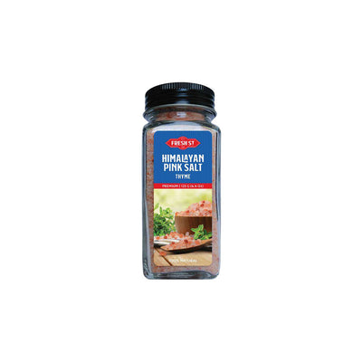 Fresh St - Himalayan Pink Salt Thyme - Spices - Infused Herb Blend - 125g - Earthy Herb Salt