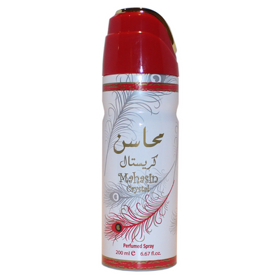 LATTAFA - MAHASIN Crystal - Deodorant Perfumed Body Spray - 200ml / 6.67oz