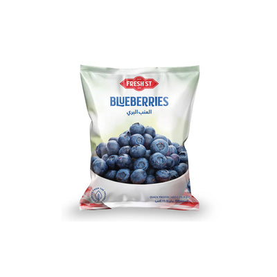 Fresh St - Frozen Blueberries - Frozen Food - Frozen Fruit - 450g - Baking & Smoothie Berries