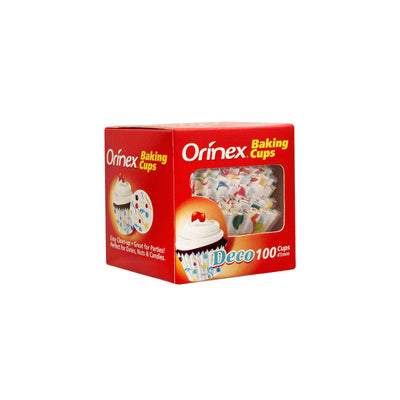 Orinex - Baking Cups Deco - Baking - Paper Liners - 100-Pack - Patterned Luxury Cups