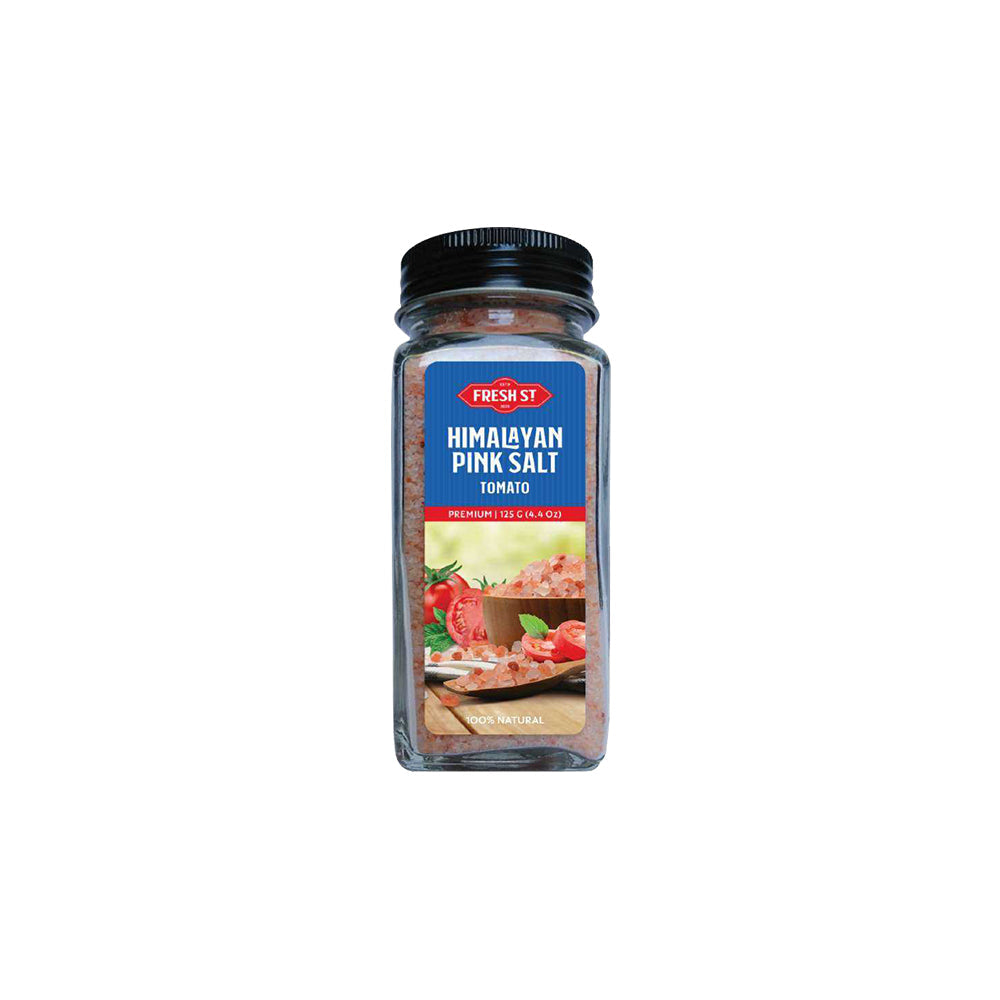 Fresh St - Himalayan Pink Salt Tomato - Spices - Infused Blend - 125g - Umami Seasoned Salt