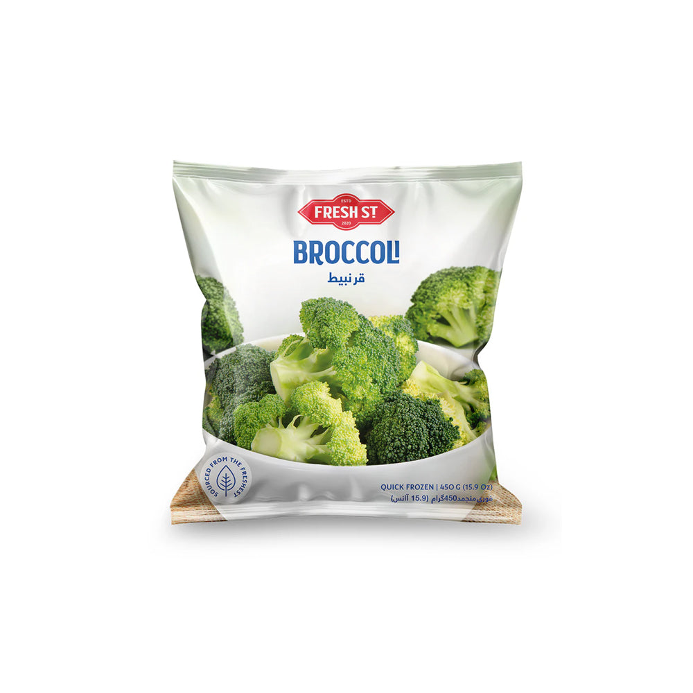 Fresh St - Broccoli - Frozen Food - Frozen Veg - 450g - Ready-to-Cook Greens