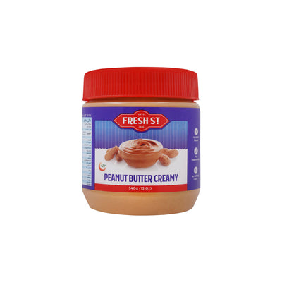 Fresh St - Peanut Butter Creamy - Spreads - Nut Butter - 340g - Smooth Peanut Spread
