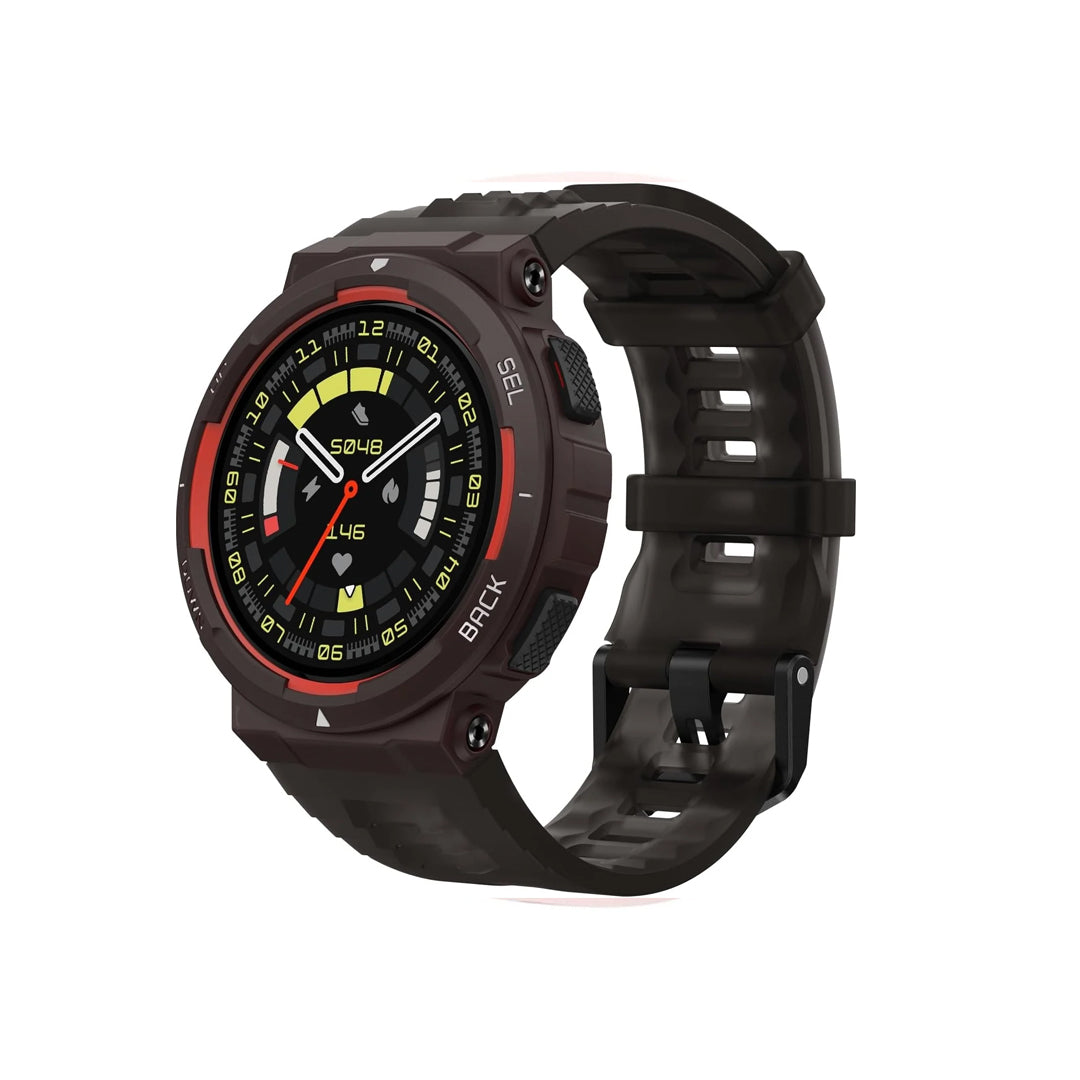 Amazfit - Active Edge Smart Watch - Lava Black | Jodiabaazar.com